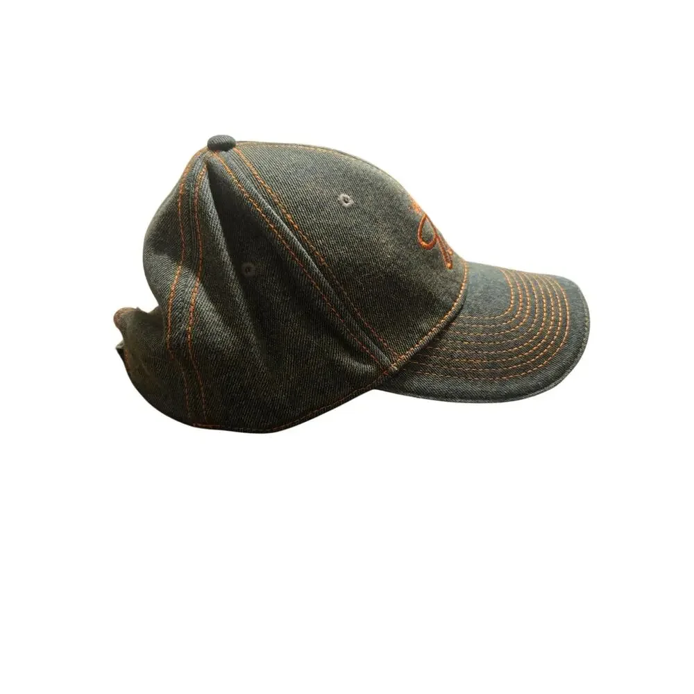 Dale Earnhardt Jr #8 Budweiser Denim Chase Authentics NASCAR Cap Orange Stitch